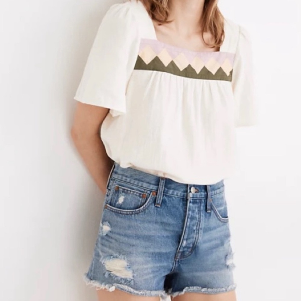 Madewell 2021 Relaxed Denim Shorts in Homecrest Wash: Ripped Edition Distressed